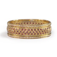 Ruby and Diamond Bangle