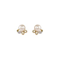 Pearl and Diamond Earrings