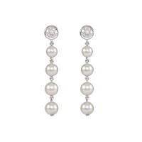 Pearl and Diamond Earrings