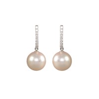 Pearl and Diamond Earrings