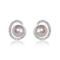 Pearl and Diamond Earrings