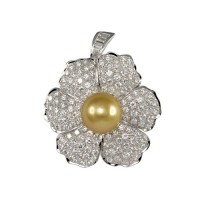 Pearl and Diamond Brooch & Pendant