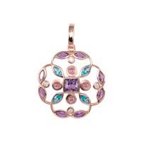 Gemstone and Diamond Pendant