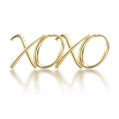 Alphabets of Love - "XOXO" in 18K Gold LP_Alphabet_XOXO_G