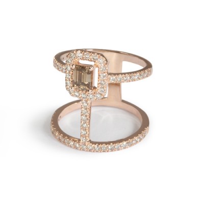 Champagne Diamond Ring